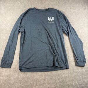 Whataburger Mens Long Sleeve Graphic T-Shirt Gray Texas American Original L